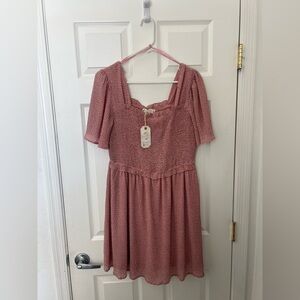 Love Riche Pink Floral Dress